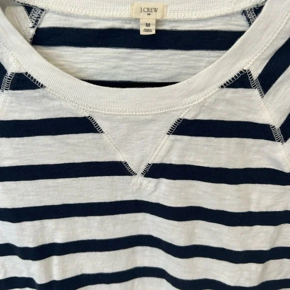 JCrew | Blue and White Striped Long Sleeve Shirt - Picture 3 of 4